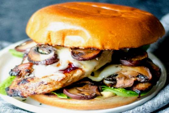 Mushroom Chicken Burger